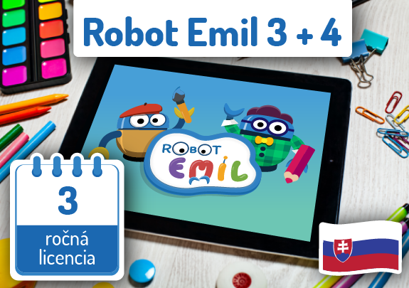 Informatika s Emilom 3+4 - softvér / 3 roky App 3+4 SK 3 YEARS PS