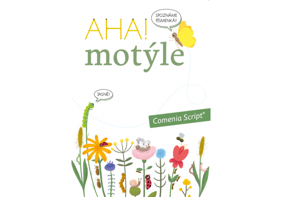 AHA! motýle, pracovná učebnica AHAmotyle obalka web