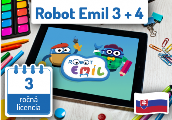 Informatika s Emilom 3+4 - softvér / 3 roky App 3+4 SK 3 YEARS PS