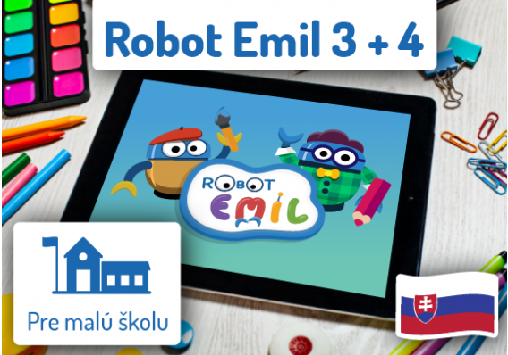 Minilicencia Informatika s Emilom 3 + 4 - softvér App 3+4 SK SMALL SCHOOL PS