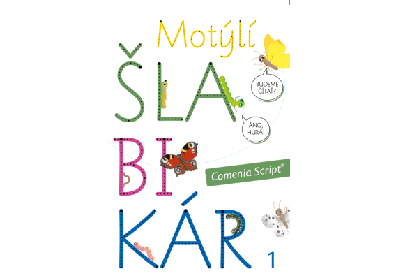 Motýlí šlabikár 1. diel, pracovná učebnica Motlyli slabikar obalka web