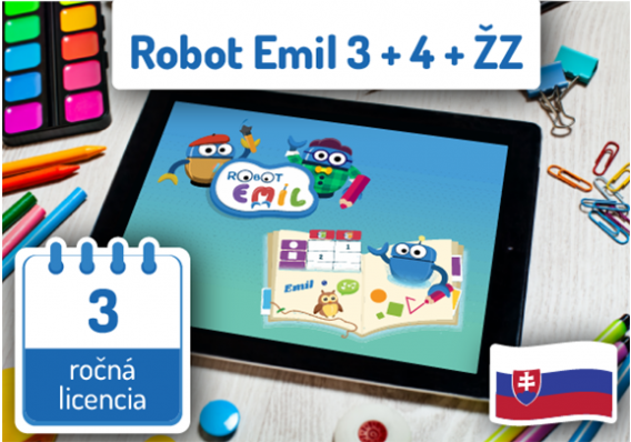 Informatika s Emilom 3+4 + Živý zošit - softvér / 3 roky ZZ SK 3+4 3 YEARS