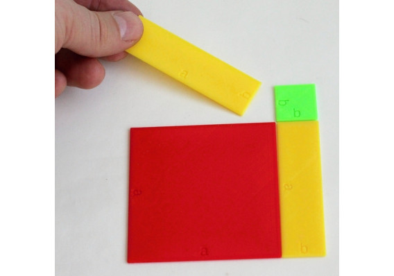 Sada štvoruholníkov pre algebraické výrazy  / plast img 0202upr