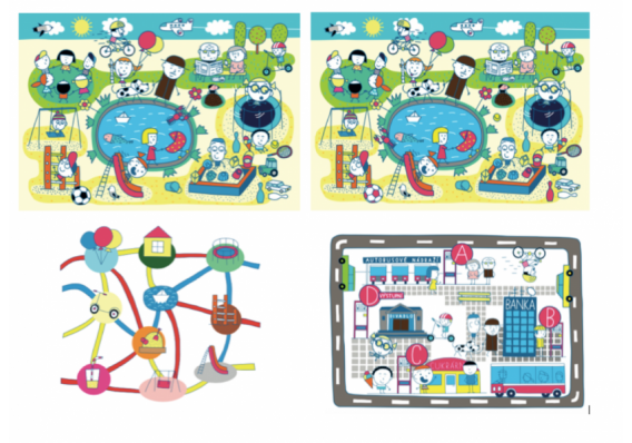 Plagáty pre výučbu v 1. triede (modrá učebnica) vs echny