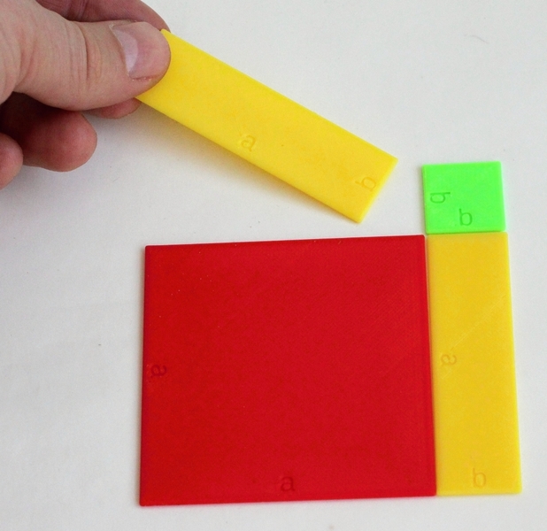 Sada štvoruholníkov pre algebraické výrazy  / plast img 0202upr