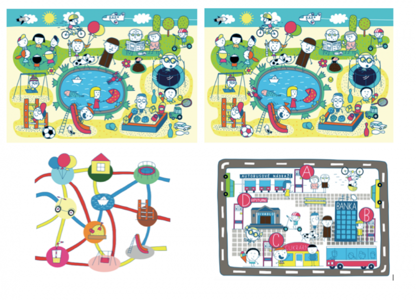 Plagáty pre výučbu v 1. triede (modrá učebnica) vs echny